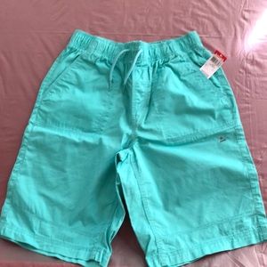 NWT Boys cotton shorts. Turquoise color.